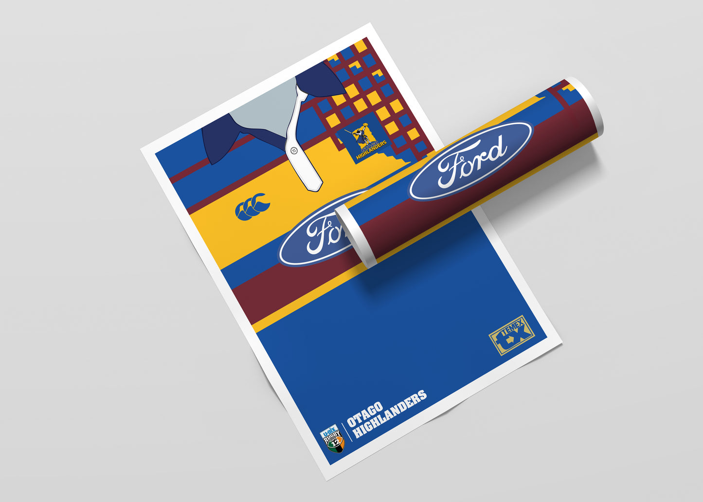 Otago Highlanders | vintage poster