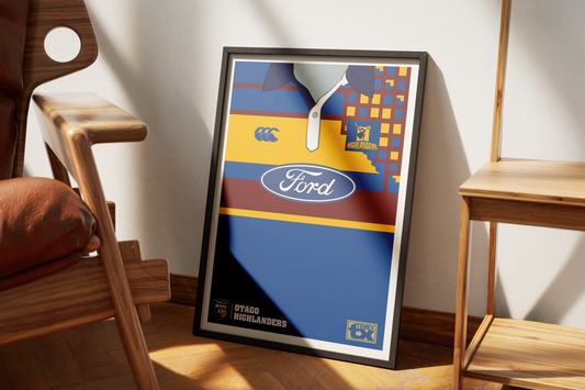 Otago Highlanders | vintage poster