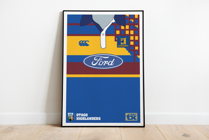 Otago Highlanders | vintage poster
