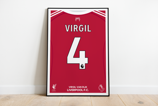 Virgil Van Dijk poster | Liverpool