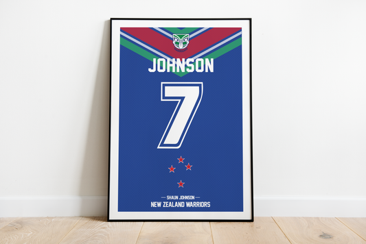 Shaun Johnson poster | New Zealand Warriors