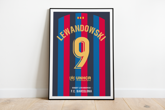 Robert Lewandowski poster | Barcelona