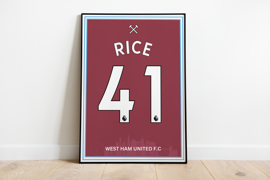 Declan Rice poster | West Ham United