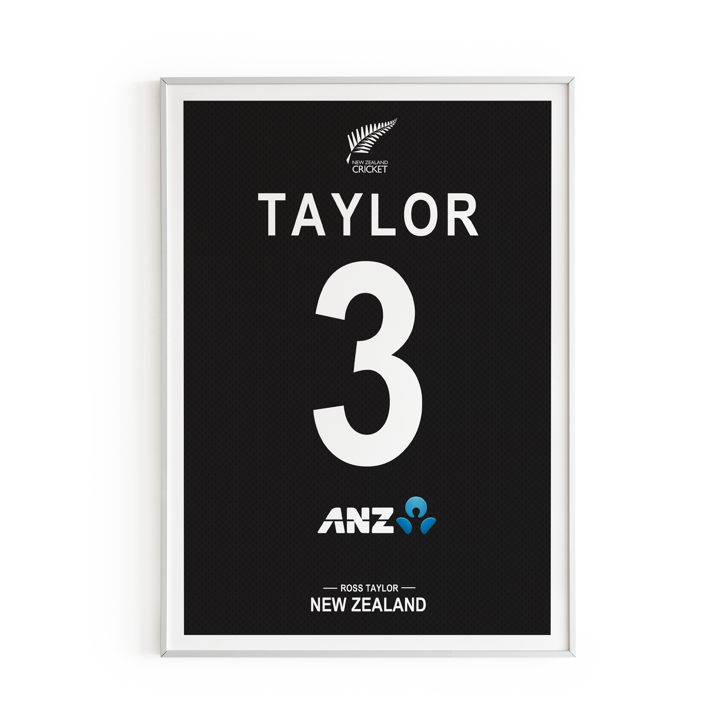 Ross Taylor poster | Blackcaps ODI jersey