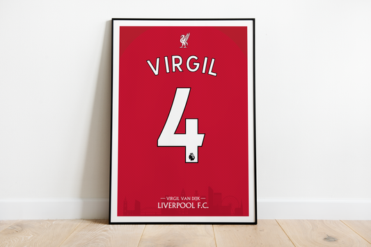 Virgil Van Dijk poster | Liverpool